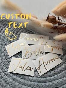 1-10pcs Customized Stickers, Personalized Business Labels, Custom Stickers And Logos, Wedding Birthday Baptism Stickers, Design Your Own Stickers, Personalized Birthday Stickers, Cute Custom Stickers, Unique Personalized Stickers, Suitable For Son, Daughter, Students, Employees, Children's School, Home, Office And Other Occasions.