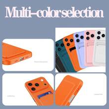 1pc Minimalist Green Card Holder Phone Case With Card Slots And Wallet, Lightweight Scratch-Resistant Protective Cover For Samsung Galaxy S26 Ultra/S26 Plus/S26/S26 Edge/S25 Ultra/S25 Plus/S25/S25 Edge/S25 FE/S24 Ultra/S24 Plus/S24/S23 Ultra/S23 Plus/S23/A56/A36/A26/A55/A35/A25/A15/A24/A34/A14/A16/A06 And Apple 17 Pro/17 Pro Max/17/16 Pro/16 Pro Max/16 Plus/16/16 E/SE 4/15 Pro/15 Pro Max/15 Plus/15/14 Pro/14 Pro Max/14 Plus/14 And Redmi - Green - View 10