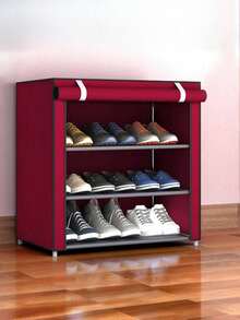 1pc Multi-Layer Non-Woven Fabric Shoe Rack, No Installation Required, Space Saving, Suitable For Dorm Entrance - Multicolor - View 16