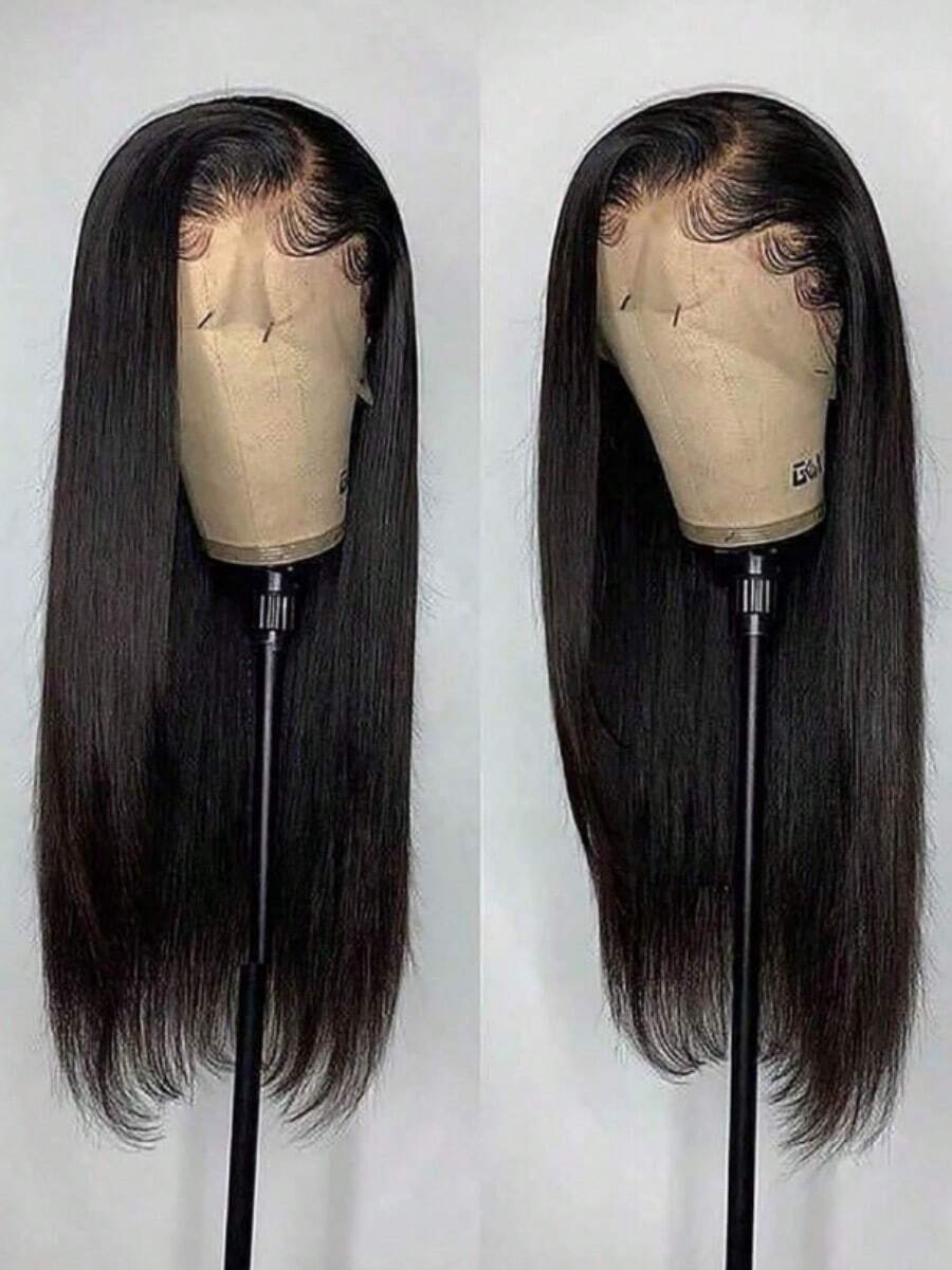 13x6 Lace Frontal Wig Human Hair 250% Density Straight Lace Front Wigs Human Hair HD Transparent Lace Frontal Wig 100% Brazilian Glueless Human Hair Wig Pre Plucked With Baby Hair 15A Brazilian Virgin Human Hair Wigs For Women Natural Black Color - Natural Black - 查看 1