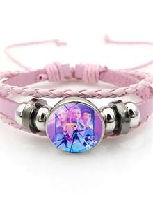 Mattel K-POP 魔女女团粉色手链配饰，动漫周边，小礼物 - 彩色 - 查看 3