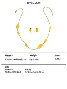 Conjunto de joyas para mujer con colgante ovalado, collar y aretes, regalo para el Día de San Valentín, cumpleaños de la madre, aniversario, graduación, para ella, fiesta, citas, regreso a la escuela, colección de joyas de temporada - Multicolor - Ver 8