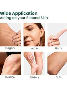 4 X 150cm Long Tattoo Cover Up Tape, Tattoo Cover Tape, Ultra Thin Patch, Suitable For Tattoo Scars And Birthmarks, Can Be Used As Concealer Skin Tone Cover Patch To Cover Scars And Tattoos. - Purple - View 6