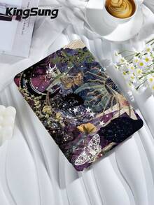 Butterfly Pattern Tablet Protective Case, Compatible With Ipad 9.7/10.2/10.5/10.9/12.9/Pro 11 (10th Gen), Galaxy Tab S6 Lite 10.4 Inch, Kindle Paperwhite (12th Gen, 2024 Release), Kindle (11th Gen, 2022 Release), Kobo Clara Color, Soft & Shock-Resistant, Smart Stand/Auto Wake/Sleep Function - Multicolor - View 2