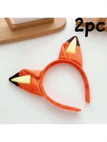 Băng đô tai cáo dễ thương, vòng tóc tai thỏ, kẹp tóc hình động vật dễ thương, phụ kiện vui nhộn cho phụ nữ - Nhiều màu - Xem 9
