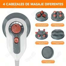 Masajeador De Celulitis Eléctrico Infrarrojo De Mano-4 En 1 - Rojo y blanco - Ver 4