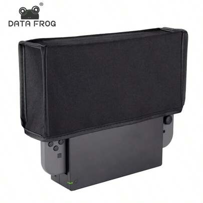  DATA FROG Switch OLED 电视底座专用透明防尘罩，适用于游戏机