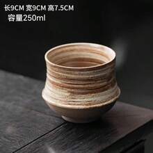 Retro Minimalist Casual Ceramic Mug, Green Striped Textured Coffee Cup, Tea Cup, Handmade Pottery Ceramic Coffee Mug, Water Cup For Home Use - Multicolor - View 11