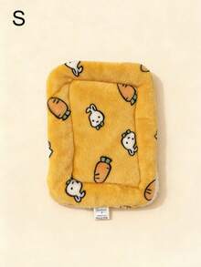 1pc Rabbit Carrot Mat, Hamster Pet Cute Cartoon Graphic Pads Rabbit Cage Stakes Pad Thickened Foot Liner For Hamster Mouse Knight Rat Big Hamster Small Pet Animal Supplies, Rabbit Supplies, Guinea Pig Stuff, Guinea Pig, Bunny Stuff, Hamster Dtuff, Bunny Bed, Dog Dtuff, Valentine's Day - Multicolor - View 12