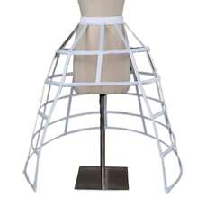 Enagua con volante asimétrico y cola de tren para bodas y cosplay - Campana con volante asimétrica, enagua interior para vestidos de novia, baile de graduación, concursos de belleza, disfraces históricos - Accesorio romántico para bodas y realce de disfraces para ocasiones especiales - multicolor - Ver 12