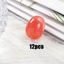 6/12 Pcs Natural Crystal Healing Stones Set - White Crystal, Rose Quartz, Tiger's Eye, Yellow Jade, Golden Swan, And Watermelon Red Gemstones For Home Decor, Meditation, Energy Healing, And Gift - Multicolor - View 13