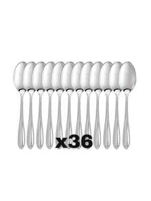 Cucharas Cafeteras Acero Inoxidable Juego 36 Piezas Plateado Para Restaurante Utensilio De Cocina Comedor Chef - Gris Oscuro - Ver 7