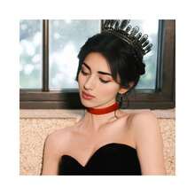 1.6cm 20pcs  Chokers Vintage Necklace For Women With Extension (XL-1002-9) - 1.6公分-20個-紅色 - 查看 6