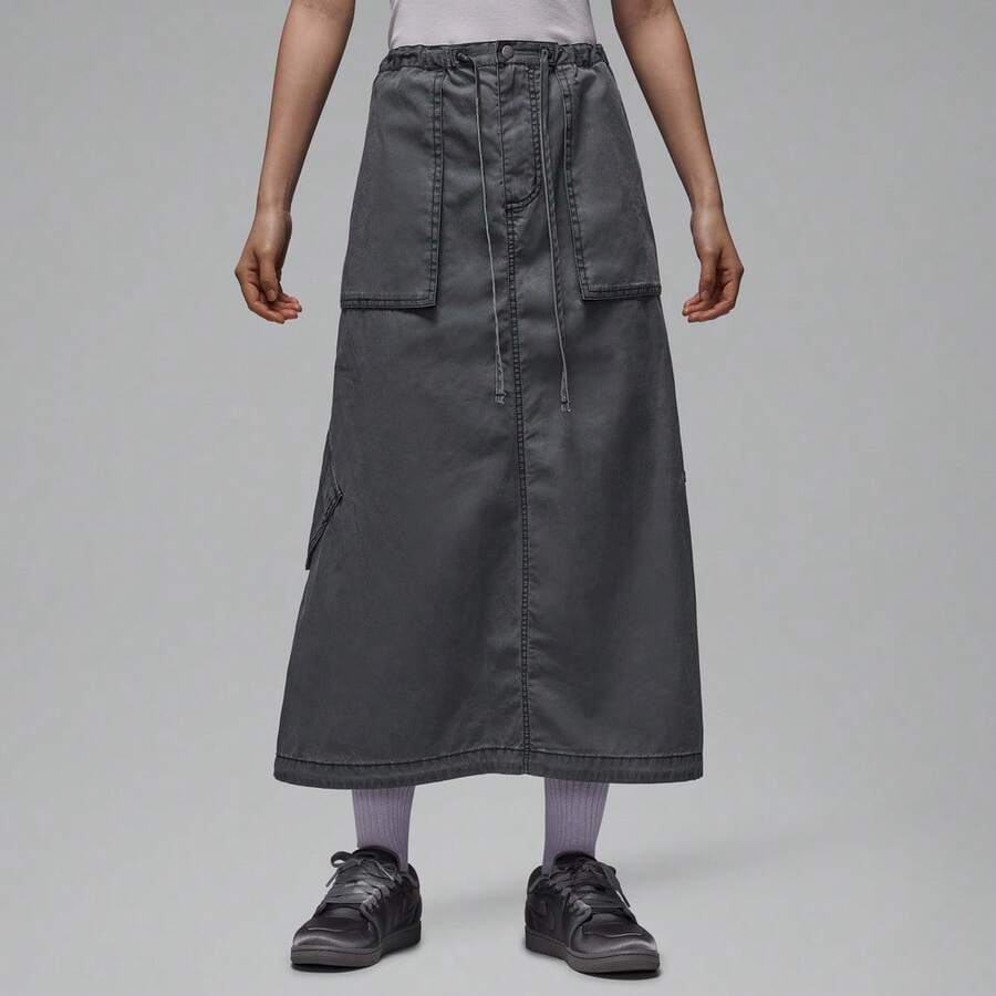 Jordan Women's AS W J CHICAGO PARA Dress Woven Long Dress - Grey - View 1