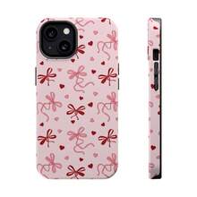 Magsafe Phone Case Ribbon Bows And Hearts Coquette Phone Case | Valentine's Day Phone Case Gift Idea For Girls Works With  15 14 13 - 彩色 - 查看 4