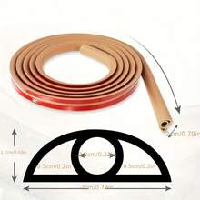 1 Roll 78.74 Inch Wood Grain Self-Adhesive Floor Cable Protector Trim, PVC Floor Cable Concealer, Anti-Slip Trim Protector For Home And Office, Available In 39.37/78.74 Inch Sizes - Protective Case - View 2