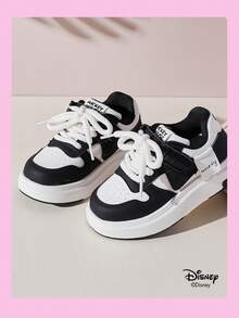 Disney 1 Pair  Collaboration Children's Sneakers, Suitable For Daily Wear, Festivals, Sports, Outdoor Activities, Comfortable, Non-Slip, Breathable (Boys' Sneakers, Boys' Skate Shoes, Children's Sneakers, Girls' Sneakers, Girls' Skate Shoes) - Black - View 5