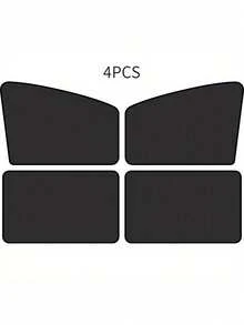 Bộ 4 tấm che nắng ô tô từ tính không tự động, lưới cách nhiệt cho kính chắn gió trước và cửa sổ bên, tấm che nắng, không cần móc, dễ dàng lắp đặt, thiết kế lưới màu đen, chống tia UV, cách nhiệt, dễ dàng lắp đặt trên kính chắn gió hoặc cửa sổ ô tô, phụ kiện lái xe mùa hè thiết yếu. - Nhiều màu - Xem 10