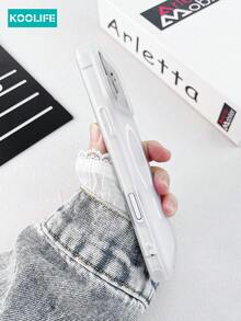 Koolife 1件磁吸手機殼，PC+TPU材質，2.0mm厚度，霧面表面，親膚設計，凸起鏡頭保護，防滑防摔，適用於 iPhone 18pro/18pro Max/17/17 Pro/17 Pro Max - 透白 - 查看 7