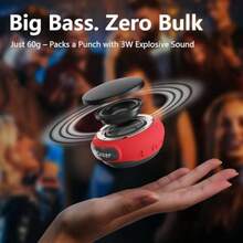 ANCwear - Bocinas portátiles Bluetooth mini bocina inalámbrica con mejores graves sonido HD micrófono tiempo de reproducción de 9.5 horas resistencia al agua IPX6 para exteriores TWS-azul - TWS-rojo - Ver 6