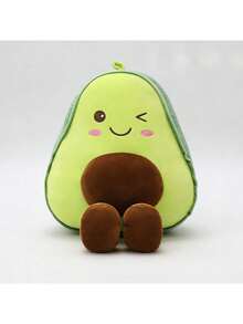30cm/11.8in Cute Plush Avocado Doll, Soft Stuffed Fruit Pillow, Home Decor, Fluffy Plush Fruit Doll, Huggable & Playful, Adorable Animal Shape, Suitable As Gift For Friends, Valentine's Day, Christmas, Party, Mother's Day, Halloween - Multicolor - View 11