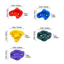 Tree Climbing Kit, 12 Tree Climbing Holds, 6 Ratchet Straps, And A Climbing Ladder, Climbing Rocks For Kids And Adults Climber, Various Colors And Shapes, For Outdoor  Warrior - 12 Pieces - Large Size - View 9