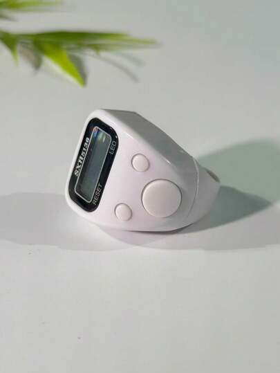 Contador digital de anillo mini con pantalla LED, pantalla clara, contador electrónico árabe de Oriente Medio, compacto y portátil, disponible en varios colores, duradero y elegante, adecuado para el conteo de oraciones de Ramadán, conteo deportivo, conteo de negocios, regalos de Eid para familiares y amigos, aplicable a varios escenarios