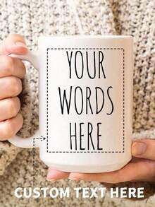 Customized Photo Mug For Grandma, Personalized Photo Coffee Cup With Text, Custom Name Mug For Friends Or Family, Personalized Gift For Home And Office Decor, Birthday Gift - Multicolor - View 6