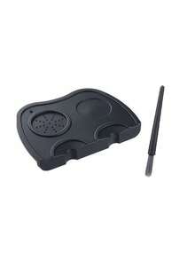 Silicone Espresso Coffee Tamper Mat With Cleaning Brush - Non-Slip Coffee Bar Organizer, Coffee Grounds Cleaning Brush, Bar Coffee Grounds Cleaning Brush, Protects Countertop, Easy To Clean And Dry, Organizes Coffee Space, Non-Slip Surface - Multicolor - View 14