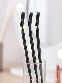114/14/9/6/3/2pcs Spiral Tapered Brush Heads, Multi-Functional Combination Set, Suitable For Daily Commute, Beginner Practice, Party Makeup, Eyebrow Grooming - Black - View 17