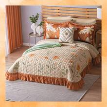 Set de Dormitorio: Colcha Estampada con Cortinas Largas BEAUTTY HOME - AIDE - Ver 2