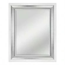 zxxMCS Espeo de Pared Grande Espeo Rectangular Moderno racion  ogar para Sala de Estar recamara o baño 24.5 x 30.5 Pulgadas Blanco/Plata TeidaEspejo del baño - Plata - Ver 7
