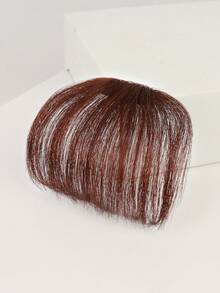 4.5-Inch Clip-On Air Bangs Hairpiece, With/Without Sideburns Options – Without Sideburns: Brown, Light Brown, Black; With Sideburns: Brown, Light Brown, Girls' & Women's Clip-On Hair Extensions, Black Front Bangs, Natural Black Real Human Hair Wig, Beautiful & Natural Flat Bangs & Black French Bangs - Multicolor - View 10