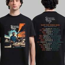 Camiseta de la gira 2026 de Stephen Wilson Jr. Gary The Torch - Negro - Ver 1