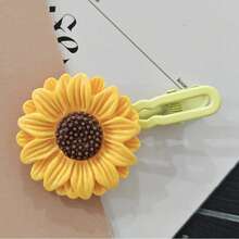 Sunflower Decor Scrunchie, Bohemian Casual - Yellow - View 7
