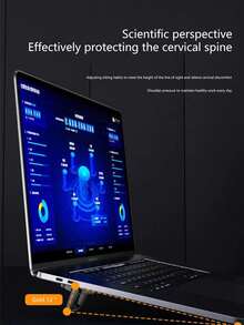 2pcs Aluminum Alloy Laptop Stand, Portable Foldable Keyboard Holder, Elevated Suspended Cooling Stand, Universal Foldable Invisible Laptop/Keyboard Stand - Multicolor - View 9