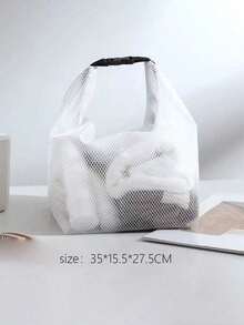 1pc Multi-Functional Snap Makeup Bag, Handheld Toiletry Bag, Snap Makeup Pouch, Large Capacity Waterproof Travel Bag - Multicolor - View 7