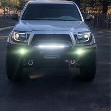 20-calowa, jednorzędowa, ultracienka listwa świetlna LED, lampa robocza z soczewką 6D, odpowiednia do SUV-ów, quadów, samochodów ciężarowych, ciężarówek, łodzi, dachów i zderzaków samochodów - 20-calowy 6D smukły pasek świetlny LED - Zobacz 4