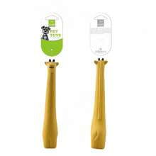 2pcs Giraffe Shaped Latex Squeaky Dog Toys, Suitable For Small To Medium Dogs Chewing And Teething - Green - View 3