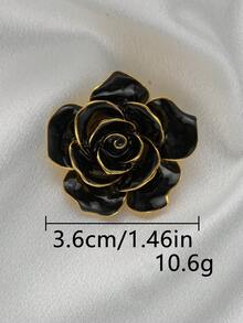 3pcs/Pack Multi-Size Luxury Rose Metal Buttons, Handmade Decorative Buttons For Sweater, Coat, Jacket, Shirt, Suit, Scarf, Jewelry DIY Accessories - A - View 11