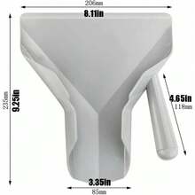 1 Peça Bandeja Plástica para Compartilhar Batatas Fritas e Pipoca - Adequada para Nozes, Feijão e Lanches, com Alça de Fácil Preensão, Ideal para Uso Doméstico e Restaurante - Cinza - Visão 12