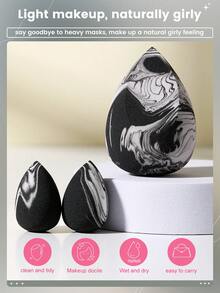 3/4/5/PCS Makeup Tools Set Including:Makeup Sponges+Mini Makeup Sponges ﻿ - Multicolor - View 3