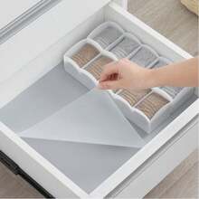 1roll 11.8*39Inch Shelf Liner, Drawer Liner, Cabinet Liner. Translucent EVA Material Waterproof, Moisture-Proof, Mildew-Proof, Oil-Proof, Anon-Slip. Thickened Wear-Resistant Durable, Washable And Reusable,Can Be Cut To The Required Size,Suitable For Shelf Liners, Kitchen Cabinet Liner, Shelves, Refrigerators, Drawers, Shoe Cabinet Liners Non-Adhesive - Nhiều màu - Xem 7