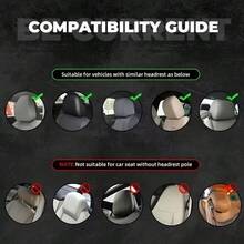 1pc Car Headrest Cover: Healing For Daily Commute, Festive Atmosphere Maximized, Playful Ghost Design, Versatile Car Interior Decor, Turns Commute & Travel Into Adorable Scene, Suitable For All Seasons - Multicolor - View 4