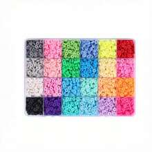 2400pcs Polymer Clay & Acrylic Letter Beads Set, Suitable For Making Bracelets, Necklaces And Other Jewelry - Mixed Shape Jewelry Making Kit, Soft Clay Sheets - Multicolor - View 8