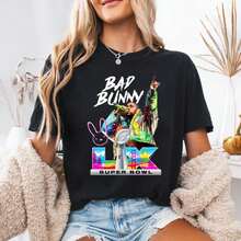 Comfort Colorss Benito Bowl T-Shirt  Puerto Rico Football Shirt  Football Fan Shirt  Game Day Fan Gift  Bunny Bowl Shirt - 黑色 - 查看 1