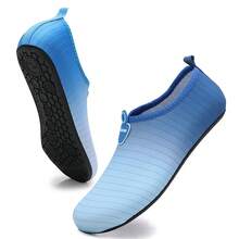 Men's Water Shoes Swim Shoes Outdoor Beach Barefoot Quick-Dry Aqua Pool Socks Swimming Yoga Surfing Exercise - Blue and White - View 4