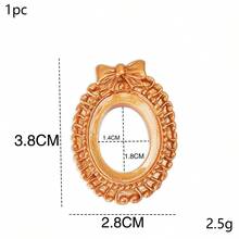 Perlmuttlackiertes Kamelie Harz Accessoire, flacher Boden ohne Löcher, selbstgemachte DIY Handyhülle, cremefarbene Glue Ohrringe, Haarclip, Haarband Dekoration - Gold - Übersicht 16