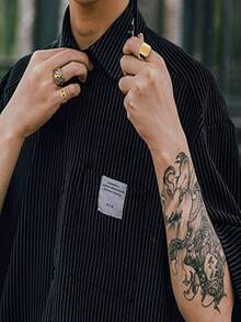 Milacolato 3Pcs 14K Gold Plated Rings For Men Women Chunky Cuban Link Ring, Size 7-15 - 彩色 - 查看 3