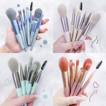 8pcs Makeup Brush Set, Ultra Soft Brushes For Blush, Eyeshadow, Foundation, Makeup Tools - A - View 7
